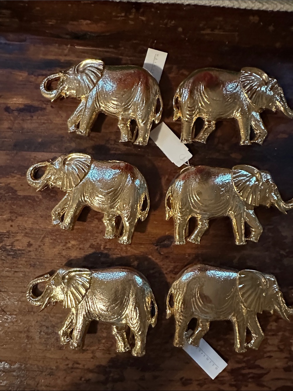 Vintage Dotty Smith Gold-Tone Elephant Belt Buckle